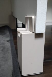 学習机の継ぎ足のアップ写真